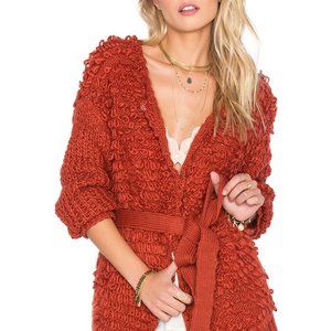 Tularosa x REVOLVE Vaughn Wrap Sweater in Rust